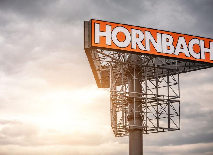 světelná reklama Hornbach